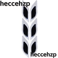 HECCEHZP 12pcs/2 sets  Reflective Stripe Sticker, 10*3cm White / Red Carbon Fiber Reflective Sticker, Drip Adhesive Resin, Reflective Materials