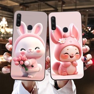 Huawei y6p / huawei y6p 2020 case with super cute rabbit print