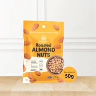ORGANIC FIELDS Roasted Almond Nuts | Lightly Roasted | Unsalted | No Preservative