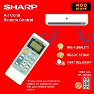 Sharp Aircond Air Conditioner Air Cond Remote Control Replacement for Sharp Ion Aircon with FREE BATTERY