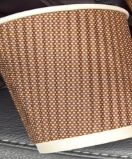 8oz/12oz/16oz Ripple Wall Paper Cup/With Lid/Thickened Coffee Cup/Premium Tea Cups