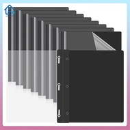 10 Pack Report Covers with 3 Prongs FastenersPresentation Folders Plastic Report Folder with Black B