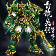 Romance Of The Three Kingdoms Zhao Yun Guan Yu Mecha Model Assembled Toy Building Blocks 2024 New Pu