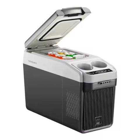 12 Volt Center Console Fridge Car Refrigerator 16QT 15L Cooler with -4-50 Temperature Control Portab