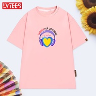 Thanks FOR LISTENING CT20 Letter T-Shirt Simple Cute LV TEES T-Shirt Men Women Unisex Loose Sleeve