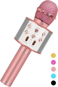Fun Toys for 4-15 Year Old Girls Handheld Karaoke Microphone for Kids Birthday Xmas Gifts for 8 9 10