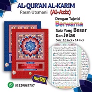 Al-Quran Al-Karim Rasm Utsmani (Al-Aziz), Saiz Besar Disertai Tajwid Berwarna