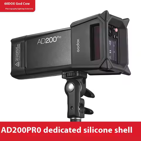Godox AD200PRO-PC Flash Silicone Fender Protective Case Floor Light Holder for Godox AD200pro AD200 
