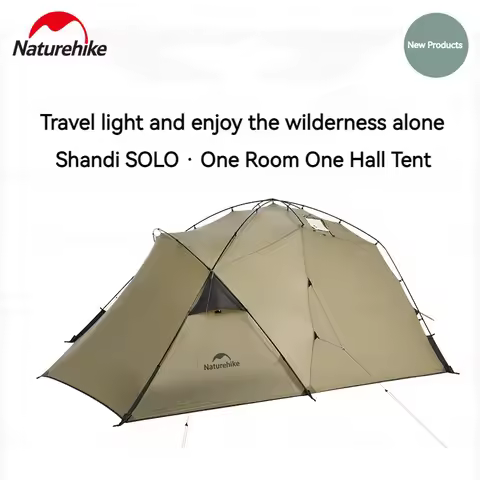 Naturehike Camping Tent 1-2 Person 4 Season CampTent Ultralight Windproof Rainproof 15D Nylon Outdoo