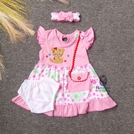[P-007] Newborn Baby Dress (0-6 months) Baby Girl Clothes/ baby girl dress