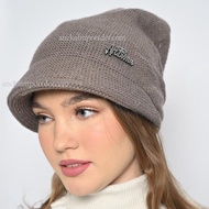 Winter Knitted Ciput Hat, Women's Winter Beanie Hat, Plain Beanie Hat