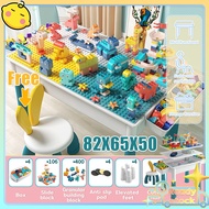 【Local Ready Stock】Multifunctional Block Table Different Specifications Building Blocks for kids wit