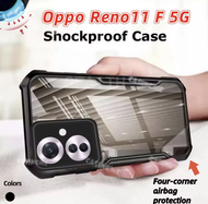 เคสกันกระแทก Case OPPO Reno11F 5G เคสหลังใส ขอบนิ่มหลังแข็ง เคสโทรศัพท์ เคส Oppo Reno11f 5G เคส PC+TPU ดำ