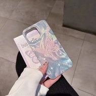 CLARITY Swirl Casing Hologram Silver Butterfly for Vivo Y28 4G Y29 4G Y30 Y50 Y35 Y36 4G D001