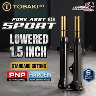 TOBAKI X FORK ASSY SPORT Y15ZR LC135 FI V8 LC135 NEW(55C) LC135 NEW(55D) Lowered 1.5