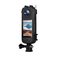 For insta360 X4 Sports Camera Bezel Protective Bezel with 2 Expansion Ports Accessories