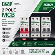 EPS MCB 2POLE  | 20A 32A 40A 63A | SIRIM Approved | [100%ORIGINAL]