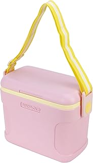 Pinnacle 8.5Qt Mini Cooler – 14 x 7.6 x 10.6In Ice Box with Smart Divider, Locking Lid, Adjustable S