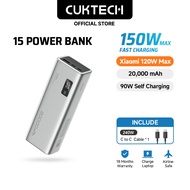 CUKTECH 150W Fast Charging 20000mAh Powerbank Xiaomi 120W Max Samsung 45W iP16/15/14 Laptop & Phone 