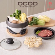 OCOO 3-in-1 Electric Detachable Multi Cooker 1.2L OCS-MC312 White CompactCooker 3in1ElectricCooker E