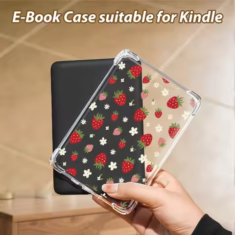 Transparent colorful e-reader protective shell，soft and thin，compatible with Kindle 10/11/12 and Kob