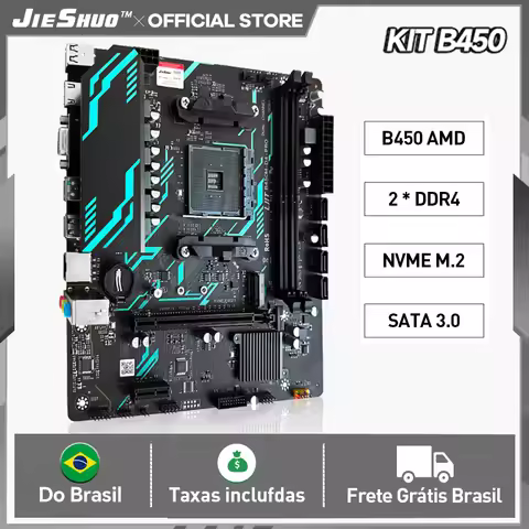 JIESHUO B450 Gaming Motherboard Combo, Perfectly Compatible with Ryzen 3 3300X, 16GB DDR4 3200MHz RA