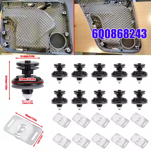 Door Card Trim Panel Clips 6Q0868243 For VW Touran Tiguan Golf Passat Jetta CC Polo Caddy Audi A1 A4