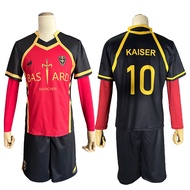 HOLOUN Blue Lock Anime Cosplay Costume Ness Kaiser Isagi Kurona Bastard Munchen Black Red Football S
