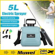 8L/5L Electric Garden Pressure Sprayer Rechargeable Electric Knapsack Battery Sprayer Double Pump Ga