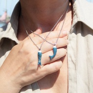 沙丁魚吹製玻璃吊墜