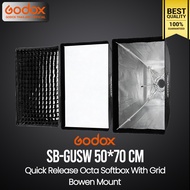 Godox Softbox SB-GUSW 50*70 cm. Quick Release Quad Softbox With Grid ( Bowen Mount ) / Godox Thailan