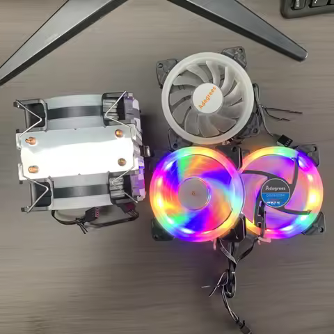 90MM 9025 Fan DC12V RGB Quiet Cooling Fan 90x90x25mm 3PIN/4PIN PC Computer Case Cooler Replacement F
