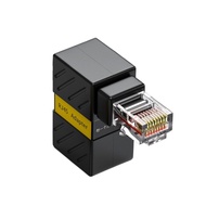 Seas Compactly RJ45 Adapter 360 Degree Flexible Rotation RJ45 Male Female Ethernet Adapter RJ45 Exte