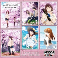 I WANT TO EAT YOUR PANCREAS Poster - A4+ Size Anime Poster