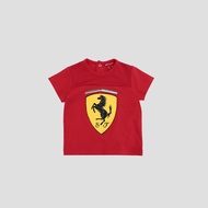 FERRARI เฟอร์รารี่ เสื้อยืดแขนสั้น รุ่น INFANT BOY BIG SHIELD T-SHIRT RED