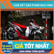 Tem Rời Dán Xe Vario 125 150 2018 Mẫu Chỉ Trắng Đỏ Đen Số 150