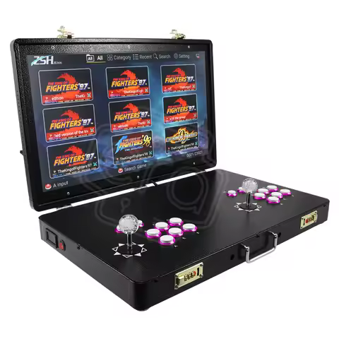 2 Player Arcade Video Game Console Coin Operated Game Arcade Machine Pandora Arcade Box with LED Lig