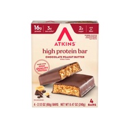 ATKINS Atkins High Protein Bar Choc Peanut Butter Box of 4 Bars (4 x 60g)