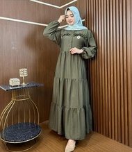 baju gamis wanita dewasa model simple dan elegan bahan toyobo premium