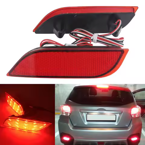 Pair LED Rear Bumper Light for Subaru Impreza Hatchback Wagon WRX WRX STI 5-door 2007+ XV Crosstrek