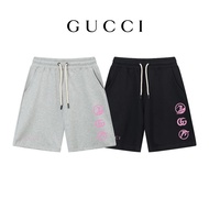 Gucci Fore Body Simple Letter Pattern Printed logo Shorts Five-point Pants 5-point Pants Casual Spor