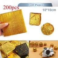 200pcs Aluminum Foil Chocolate Wrapper Multi-Color Candy Sweets Dessert Wrapper Square Packaging Alu