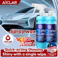 AICLAS  Wax Car wash shampoo Water Wax Spray Kereta 500ML Cecair Kilatkan Kereta  Gloss Finishing Au