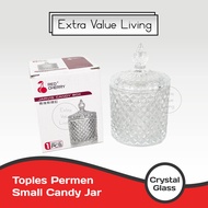 Toples Permen Kaca Kristal / Toples Kaca Kristal Bohemia Candy Pot / Small Table Decoration