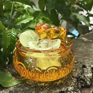 水晶玻璃 招財聚寶盆 發財 聚財