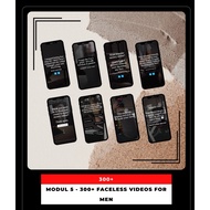 Digital Marketing Product | Canva editable - Faceless Videos (for Men) for your Business | Digital m