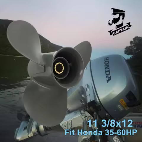Captain Aluminum Propeller 3 Blades 11 3/8x12 Fit Honda Outboard 35HP 40HP BF45A BF50D BF60A 13 Toot