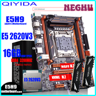NEGHU Qiyida X99 E5H9ชุดเมนบอร์ด LGA2011-3 E5 XEON 2620V3 2x8gb16GB 3200MHz 4ช่องชุดรวมหน่วยความจำ N