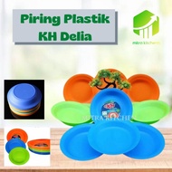 Piring Plastik Tebal KH Delia Piring Makan Piring Warna 1Pcs &amp; 1Lusin