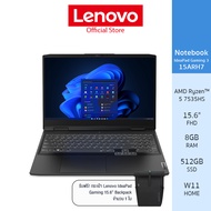 Lenovo Notebook IdeaPad Gaming 3 15ARH7 - 82SB00JATA – AMD Ryzen™ 5 5600H/ 8GB /512GB (ONYX GREY)